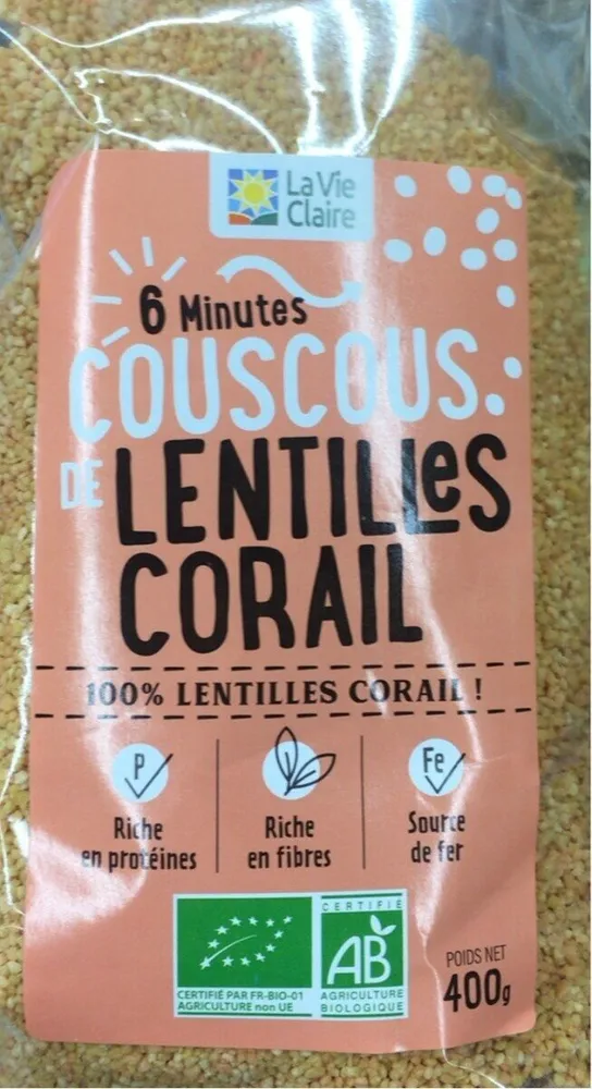 Couscous de lentille corail