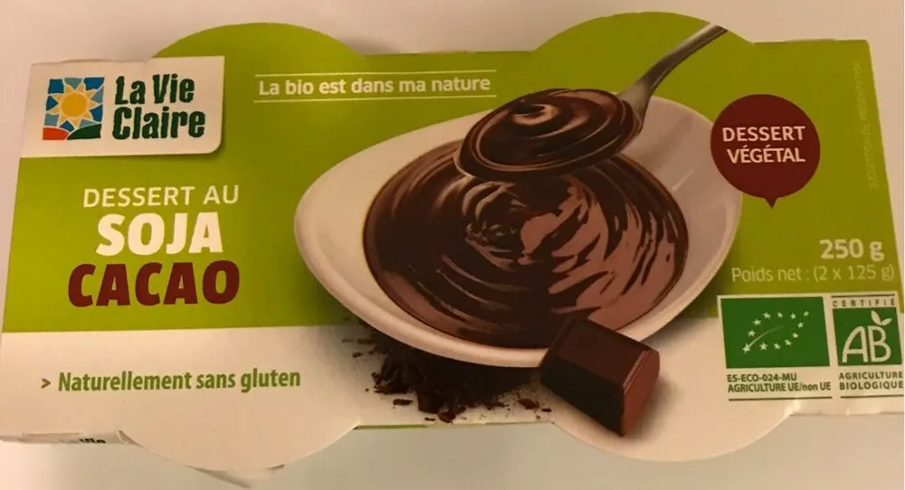 Dessert au soja cacao
