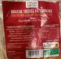 Brioche tressée en tranches