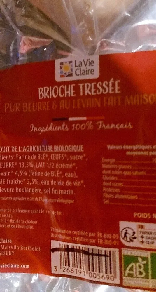 Brioche tressée