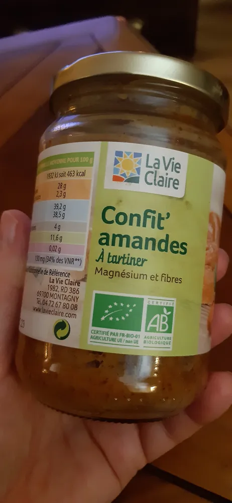 Confit'amandes à tartiner