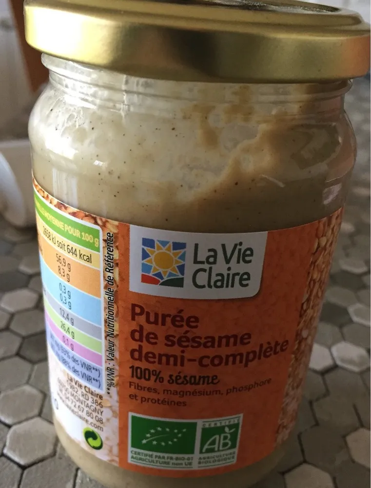 Puree de sésame demi-complet
