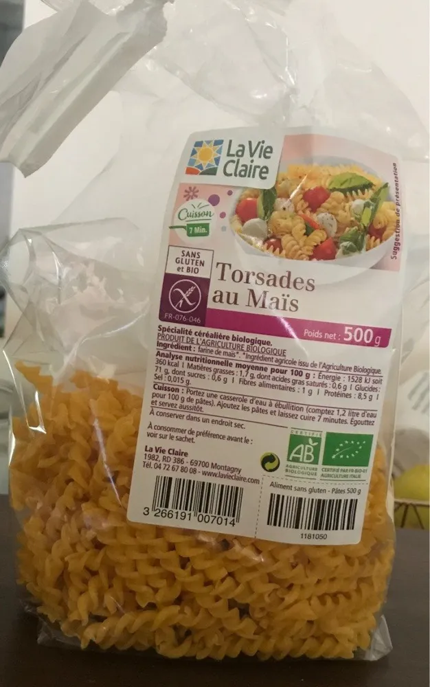 Torsades au maïs bio