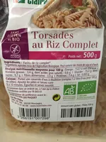 Torsades au riz complet