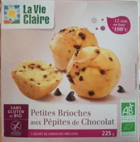 Petites brioches aux pépites de chocolat
