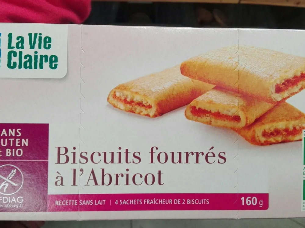 Biscuits fourrés à l'abricot