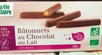 Bâtonnets chocolat au lait