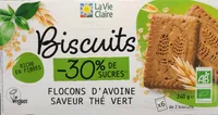 Biscuits flocons d'avoine saveur Thé Vert
