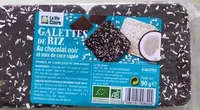 Galette de riz au chocolat noir et noix de coco