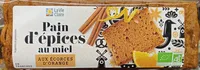 Pain d'epices écorces d'oranges 15% de miel