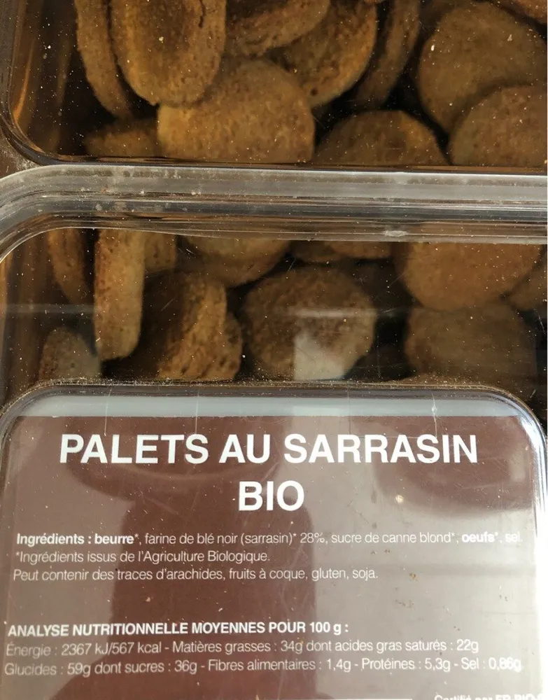 Palets au sarrasin bio