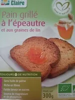 Pain grillé à l épeautre et aux graines de lin