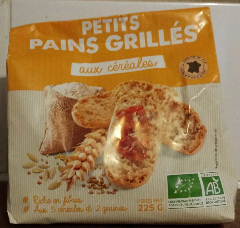 Petits pains grillés aux céréales