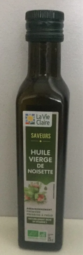 Huile vierge de noisette