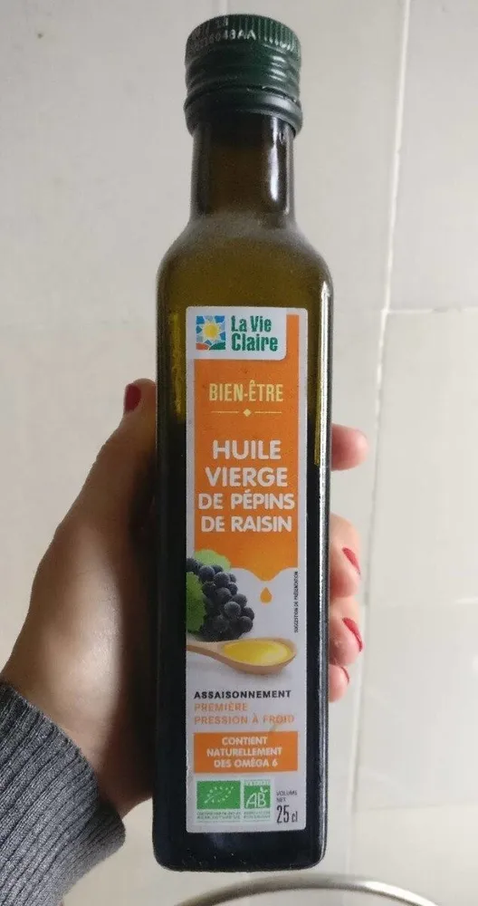 Huile vierge de pépins de raisins