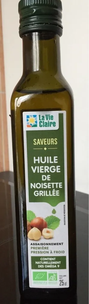 Huile vierge de noisette grillée