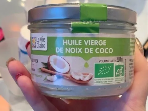 huile vierge de noix de coco
