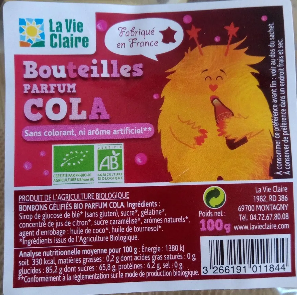 Bouteilles parfum cola