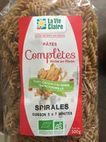 Pâtes complètes spirales