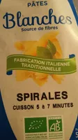 Pâtes Blanches Spirales