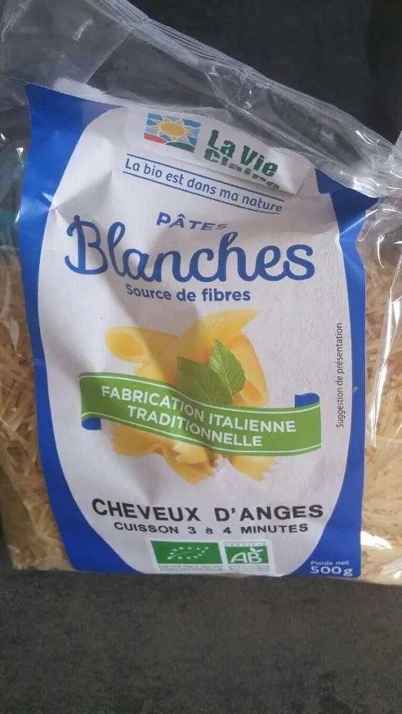 Pates blanches cheveux d'anges