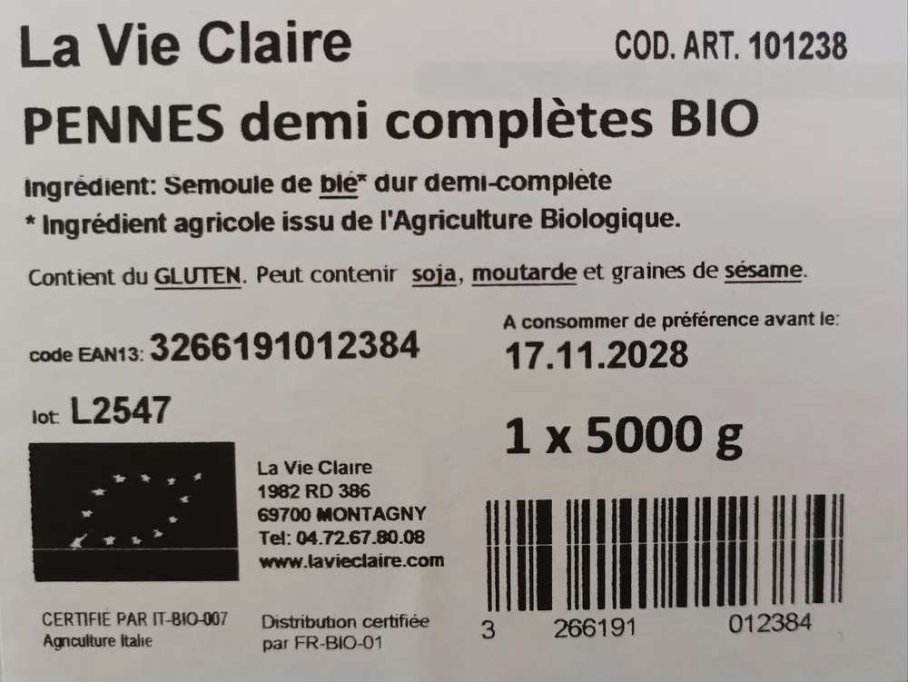 Pennes 1/2 Complètes