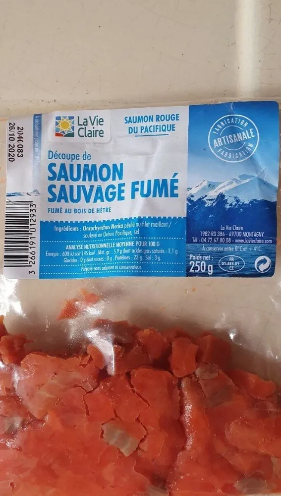 Découpe Saumon Sauvage Fumé