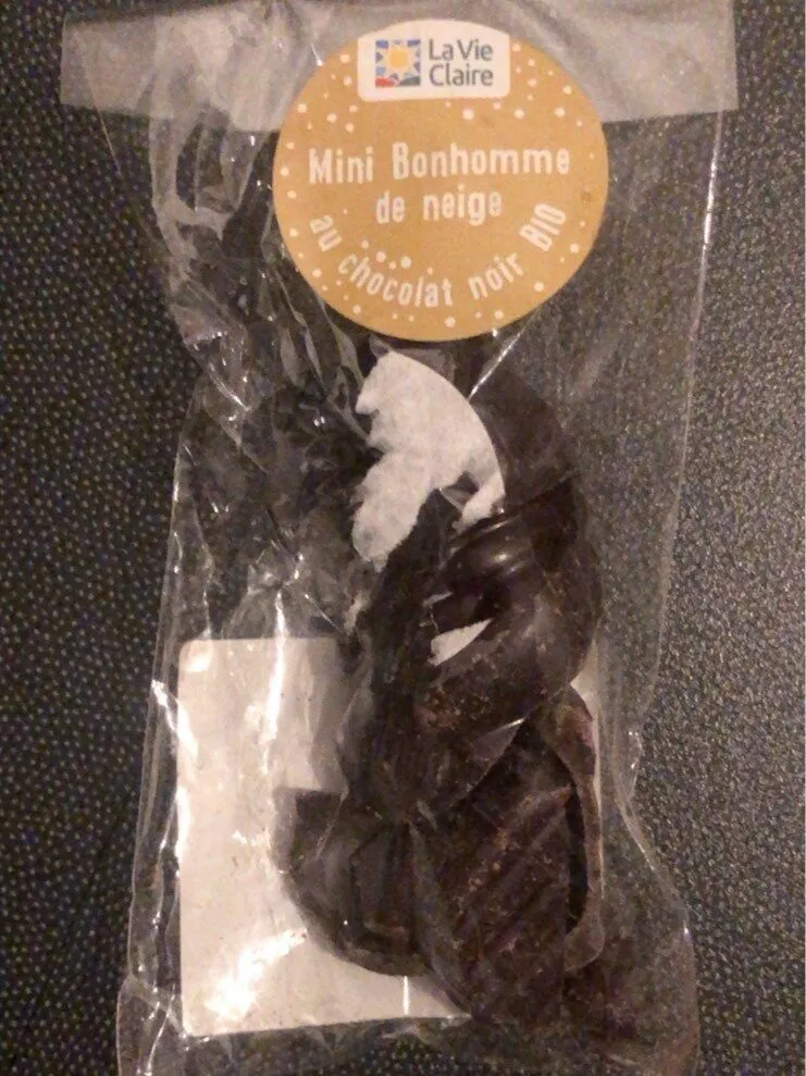 Bonhomme de neige chocolat noir