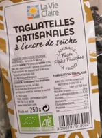 Tagliatelles artisanales à l'encre de seiche