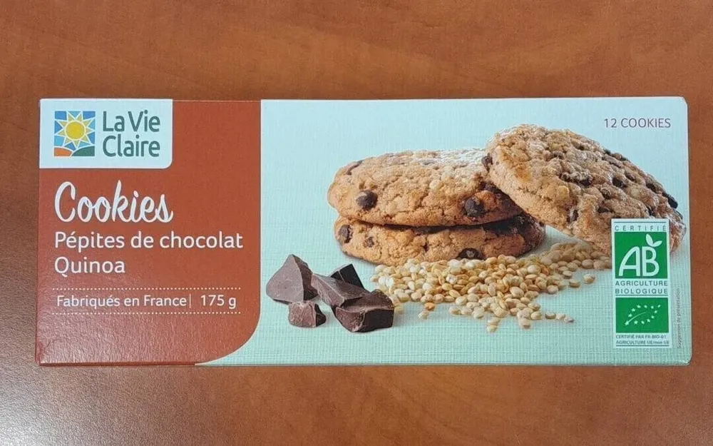 Cookies pépites de chocolat quinoa