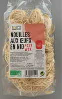 Nouilles aux oeufs en nid