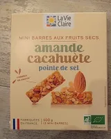 MINI BARRES AUX FRUITS SECS amande cacahuète pointe de sel