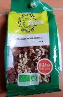 Raisins, tournesol, goji, noisettes