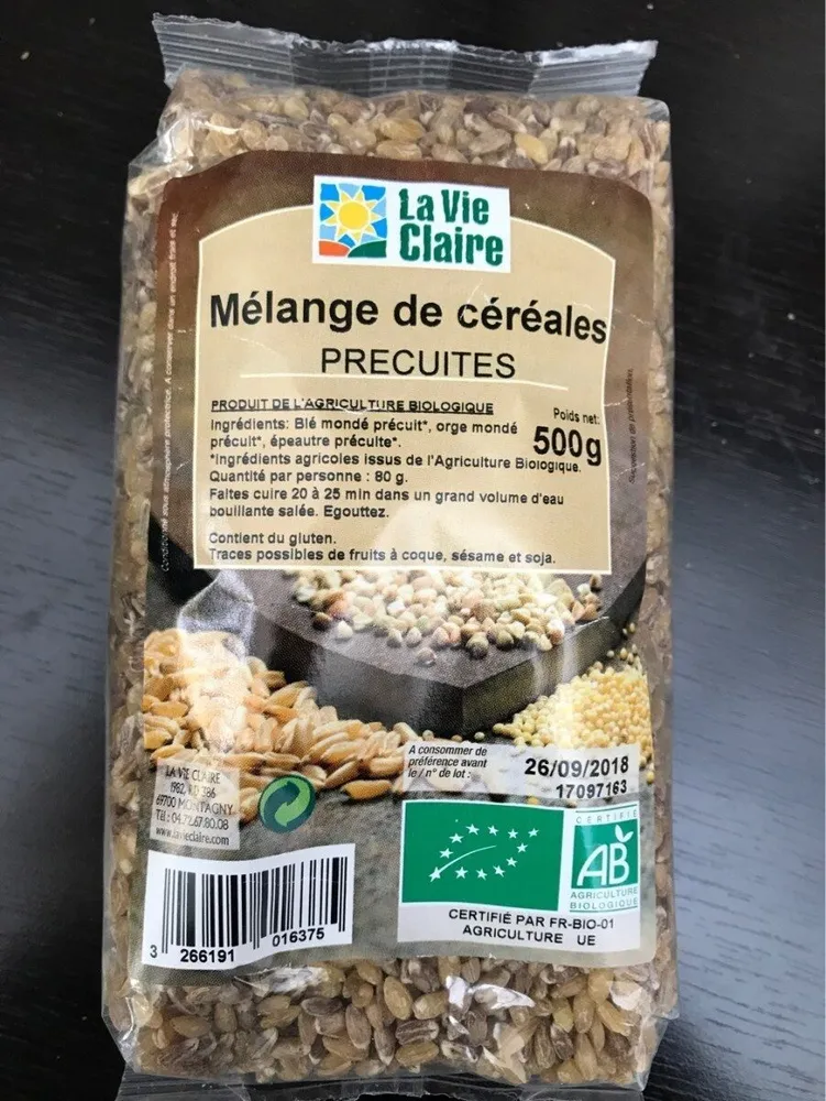 Mélange 5 Céréales Précuites