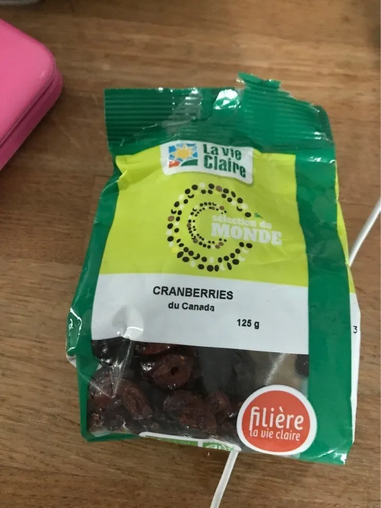Cranberries séchées