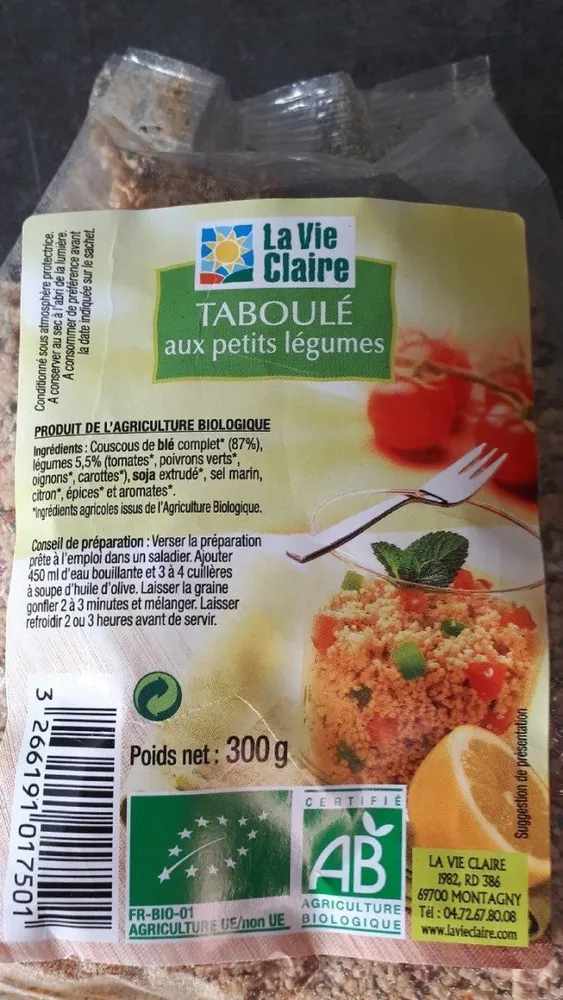 Taboulé aux petits légumes