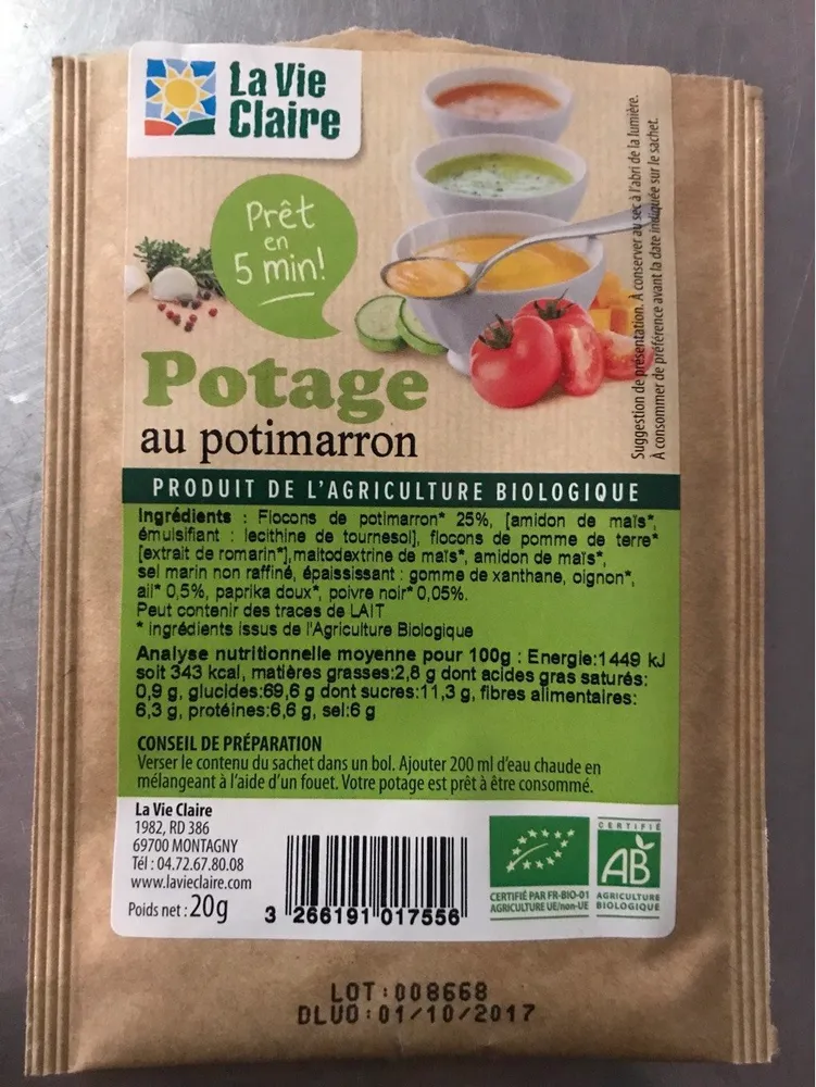 Potage au potimarron