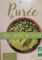 Purée de pois cassés en flocons