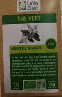 Thé vert menthe nanah