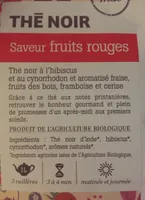 Thé noir, fruits rouges