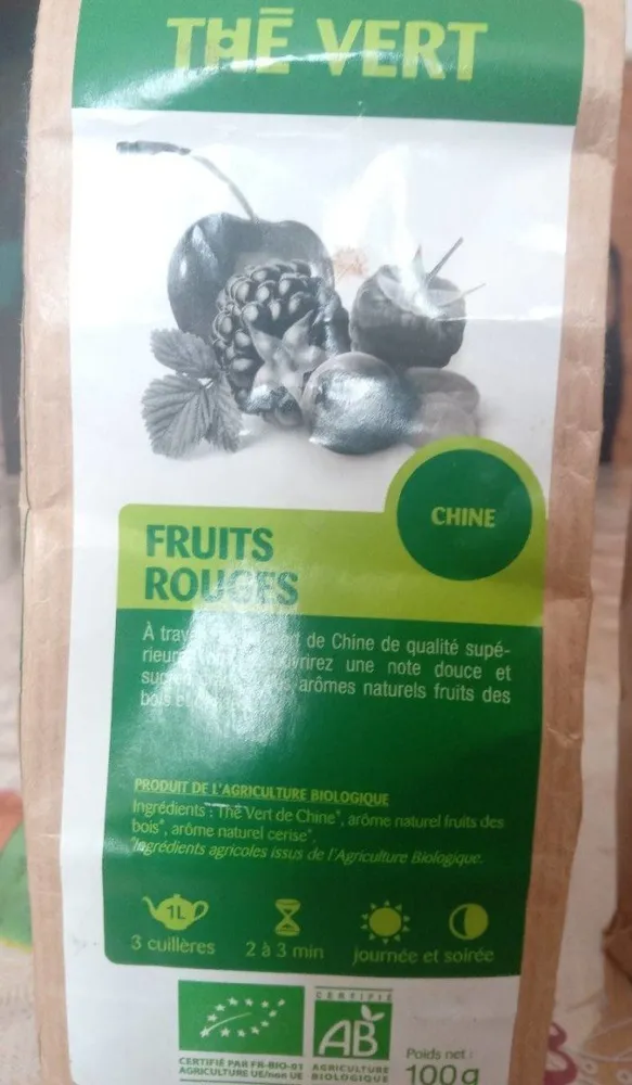 Thé vert fruit rouge