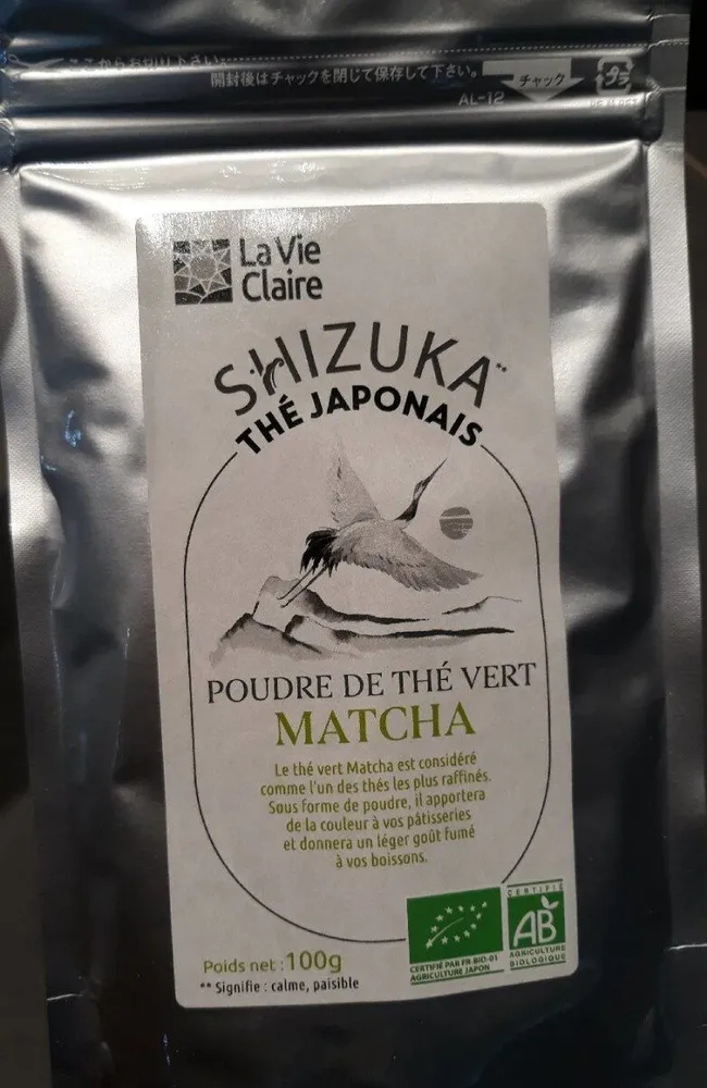 Poudre de thé vert matcha