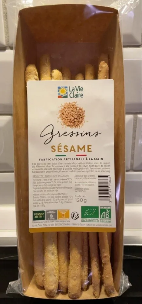 Gressins Sésame