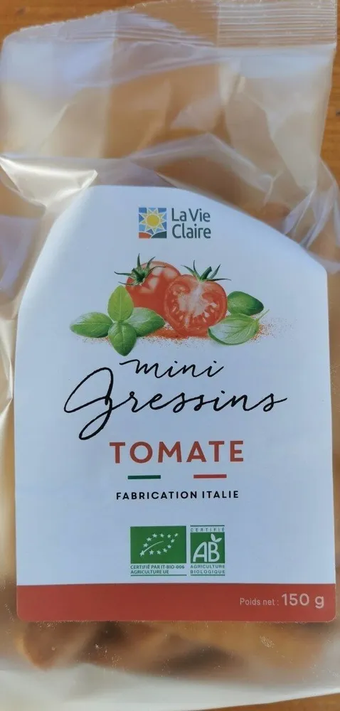 Mini gressins à la tomate