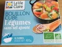 Bouillon cube légumes sans sel ajouté