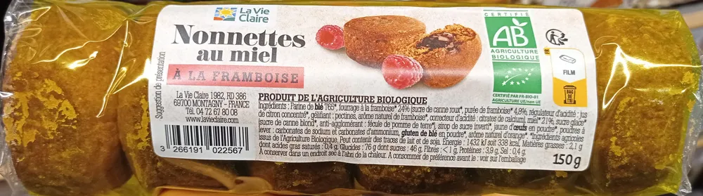 Nonnettes miel framboise