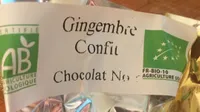 Gingembre confit chocolat noir