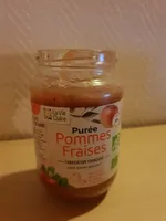 Purée pommes fraises