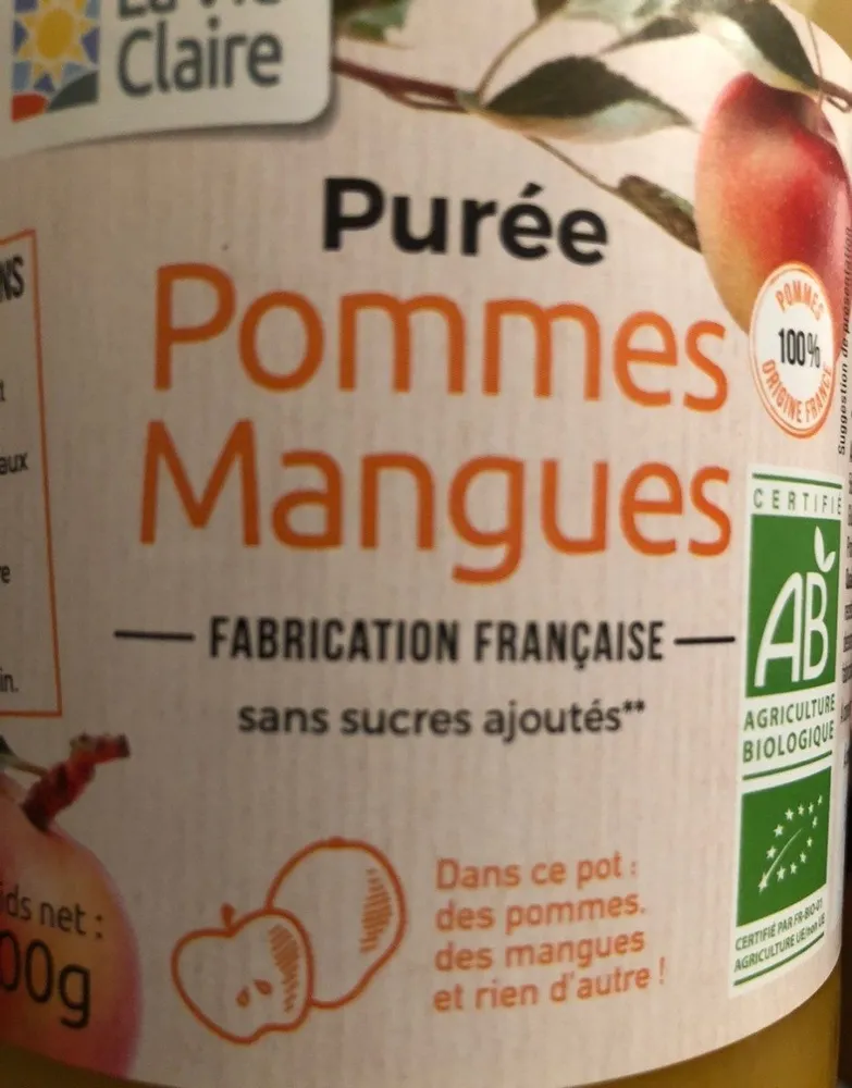 Puree pommes mangues