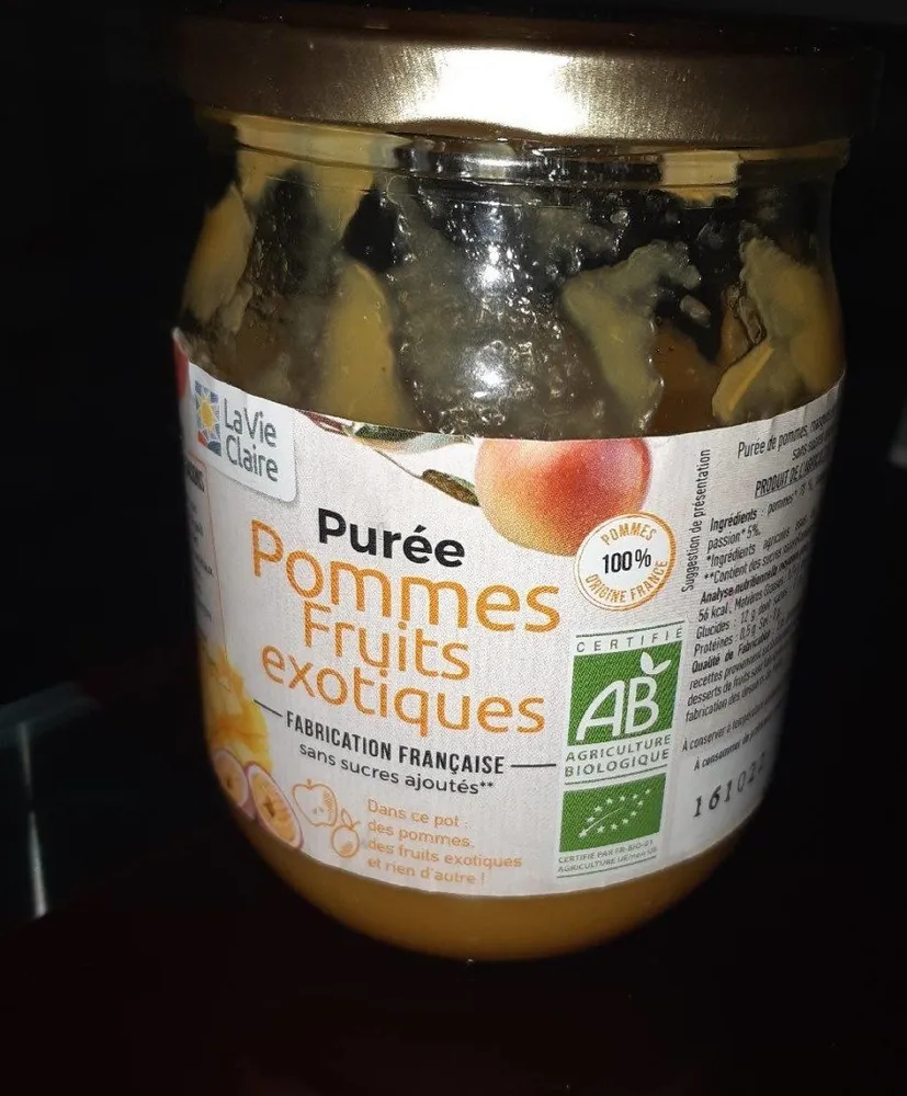 Purée pommes fruit exotiques